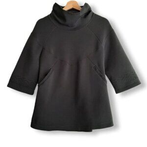 IVIVVA by Lululemon Black Pulse Jam Poncho Mock Neck Pullover Top Kids Sz 14